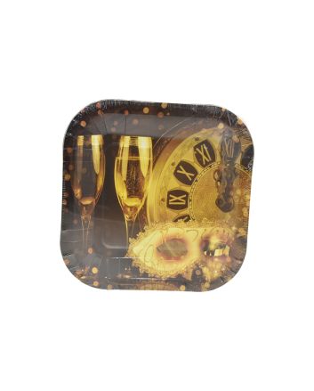 SET 8 PIATTI QUAD. 22X22CM DEC.NY-2