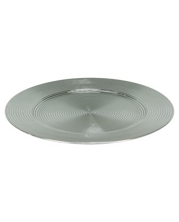 SOTTOPIATTO DECOR. 33CM M.25DH034 MET.SALVIA