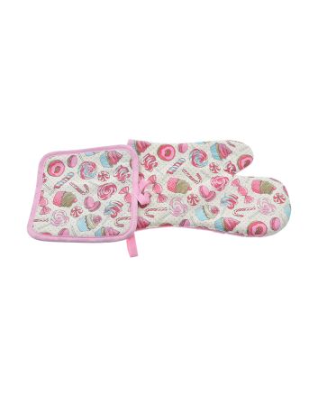 SET 2PZ PRESINA 17X17+GUANT 26X17 M.03C DIS.C