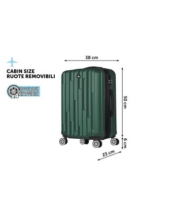 TROLLEY H.56CM NW VERDE SCURO COVERI