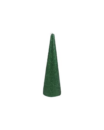 CANDELA DEC.F/NEVE H.30CM M.023 VERDE