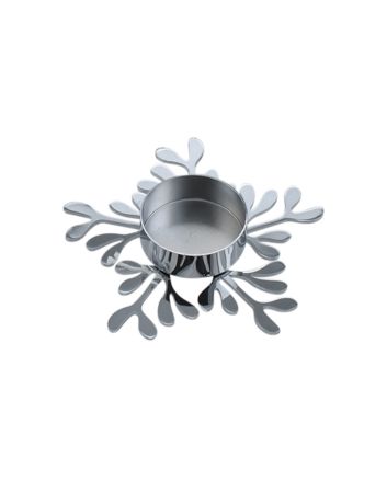 P/CANDELA 10.5X10.5X1.5CM ARGENTO