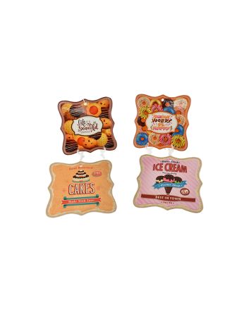 SOTTOPENTOLA CERAM 20X20CM 4ASS CAKE B