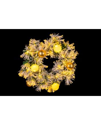 CORONA 35CM 36TPS 36L BIANCO C.SFERE O/B 8F