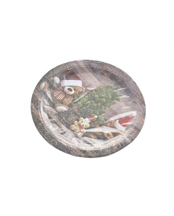 SET 8 PIATTI TONDI 18CM DEC. ORSETTI