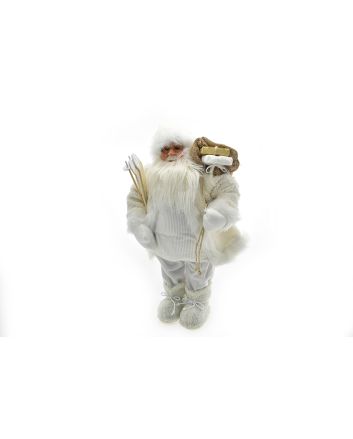 BABBO NATALE BIANCO/PANNA 40CM M.241059