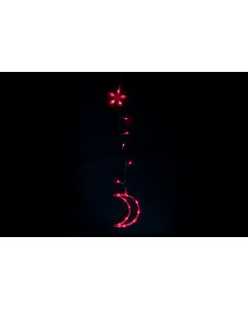 LUNA+STELLA 20LED BATTERIA ROSSO FLASH