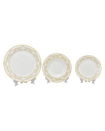 SERVIZIO PIATTI 18PZ BONECHINA DEC.2504