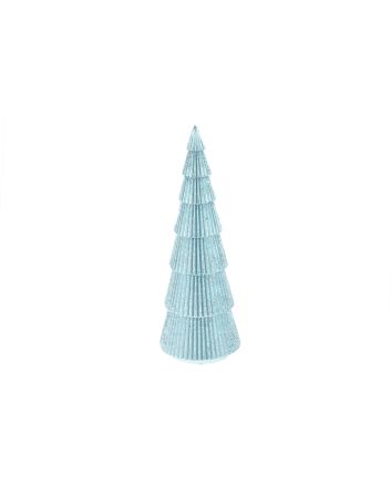 CANDELA ALBERO 7,9X7,9X22CM M.619 AZZURRO