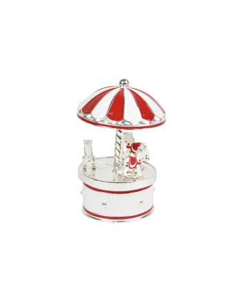 CARILLON CIRC.8X8X13CM M.163W/R BIANCO/ROSSO