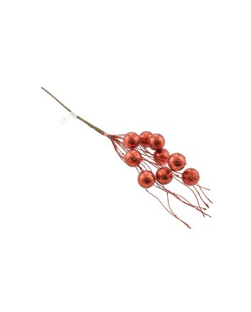 RAMO GLITTERATO 45X12CM TYJ21-75 ROSSO