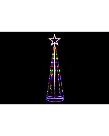 ALBERO LUMINOSO 150CM 255LED RGB C/TRASF+TEL.
