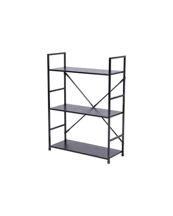 SCAFFALE MET/LEGNO 58.6X23.5X80CM NERO