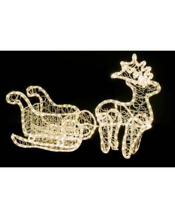 SLITTA C/RENNA 130X30X65CM 312L U.EST.B.CALDO