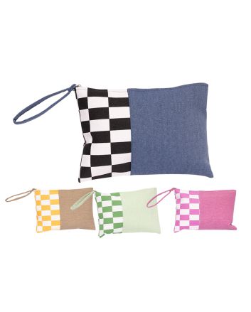 POCHETTE MARE BICOLOR 28X20CM 4ASS