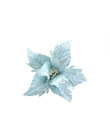 FIORE C/CLIP M.W1-22209 AZZURRO/BIANCO