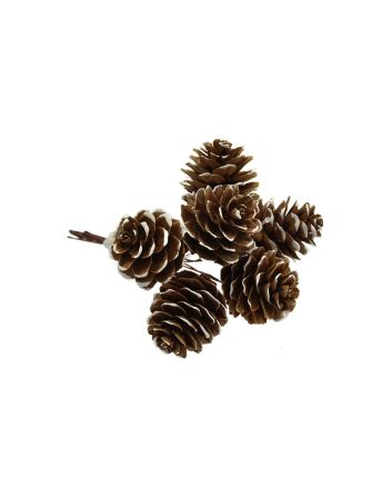 RAMO C/PIGNE 11CM TY76-9481-2 BIANCO