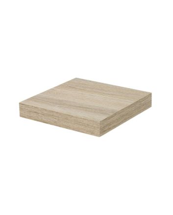MENSOLA LEGNO GHOST 25X25X3,8CM ROVERE