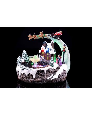 FONTANA C/LED+MUS 23X17X20CM A BATT. TRY ME