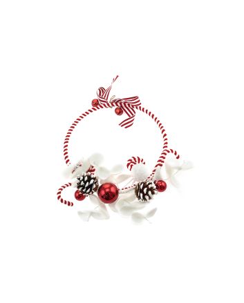 APP.CANDY 25CM M.159 BIANCO/ROSSO