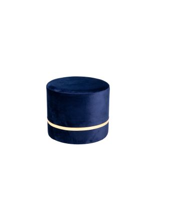 POUF VELLUTO 40*40*35 BLU