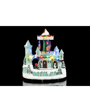 CASTELLO NAT. C/LUCI E MOV. M.3982 BAT.3AA