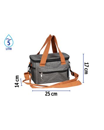 BORSA FRIGO 6MM 25X14X17CM MOD.514-2 GRIGIO