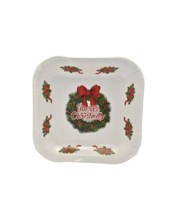 SET 8 PIATTI QUAD. 18X18CM DEC.XMAS-4