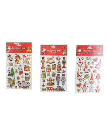 SET STICKER NATALIZI 12X17CM M.6084 3ASS