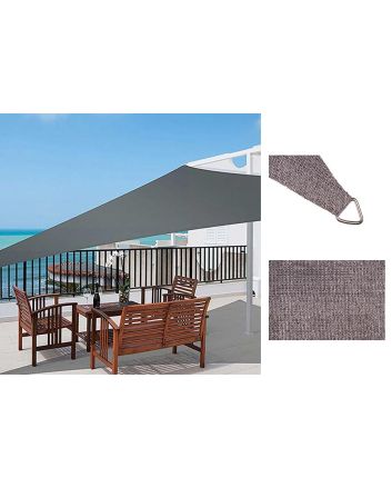 VELA PARASOLE 3X3X3M 180G GRIGIO