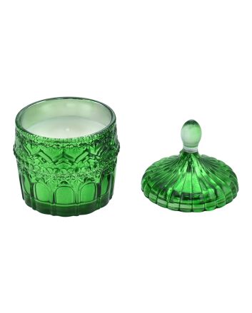 CANDELA IN VETRO 8X13CM M.701 TERRA