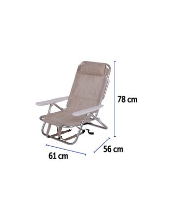 SPIAG.REAL 5POS ALL.22M/TXT C/BRET.BEIGE PD32