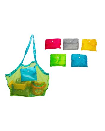 BORSA RETE MARE 45X45X30CM 65GR. 6 COLORI