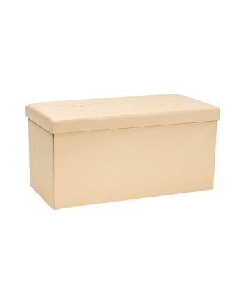 PANCA ECOPELLE 76X38X38CM BEIGE