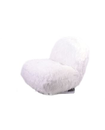 POLTRONA PELLICCIA 79*93*70CM BIANCO