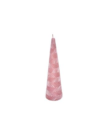 CANDELA DEC.ONDE H.15CM M.020 ROSA