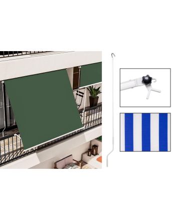 TENDA SOLE A CADUTA 2X2,5MT 180GSM BLU/BIANCO