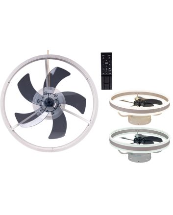 VENTILATORE SOSPESO 7PALE+TEL.D.40CM 3 SILVER