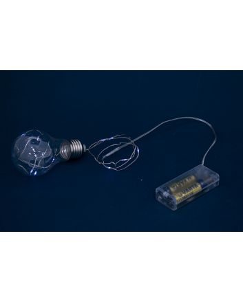 FESTONE LAMPADINA 10LED BATTERIA BIANCO