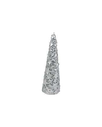 CANDELA DEC.STELLE H.15CM M.005 ARGENT