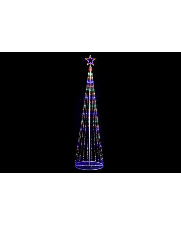 ALBERO LUMINOSO 270CM 495LED RGB C/TRASF+TEL.