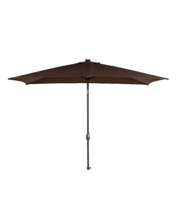 OMBRELLONE P.CENT. 2X3MT C/1LED ACC. MARRONE