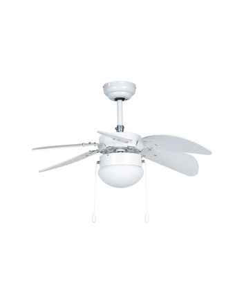 VENTIL.SOSPESO 76CM 6PALE C/LUCE E27 BEIGE