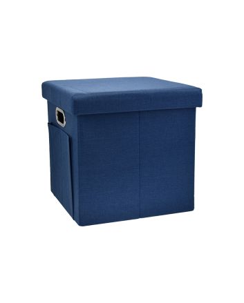 POUF LI/PL C/TASCHE 50X50X44CM M.L04-14 BLU