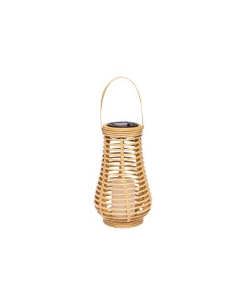 LANTERNA SOLARE RATTAN 1LED 16X16X27CM