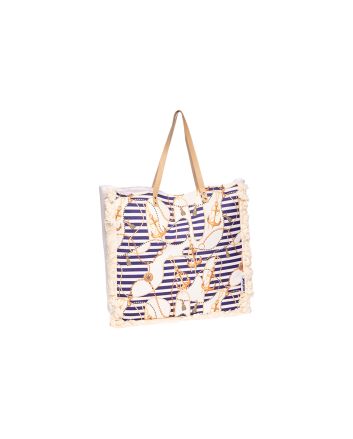 BORSA MARE FRANGE QUADRATA 50X50X15CM DEC.15