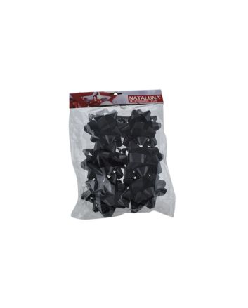 SET 6 COCCARDE D.9CM NERO SL2-17