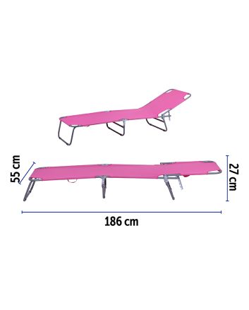 LETTINO PIEGH. ACC/OXF 186X55X24CM FUXIA