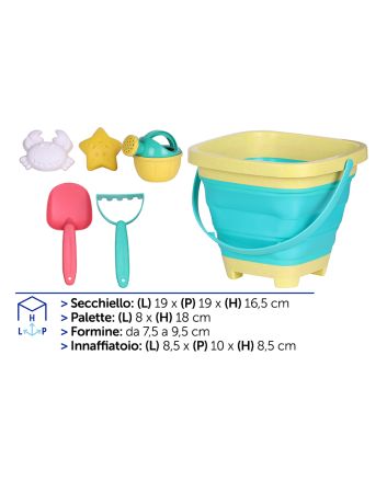 SET 6PZ SECCHIELLO E ACCESSORI M428