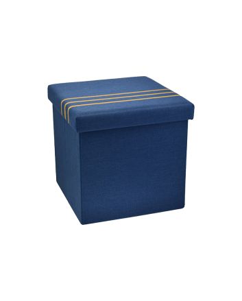 POUF CONTEN. LI/PL 50X50X44CM M.L25-14 BLU